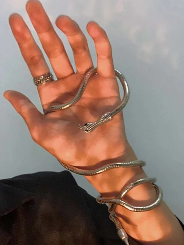 Statement Snake Shape Necklace - Image 6