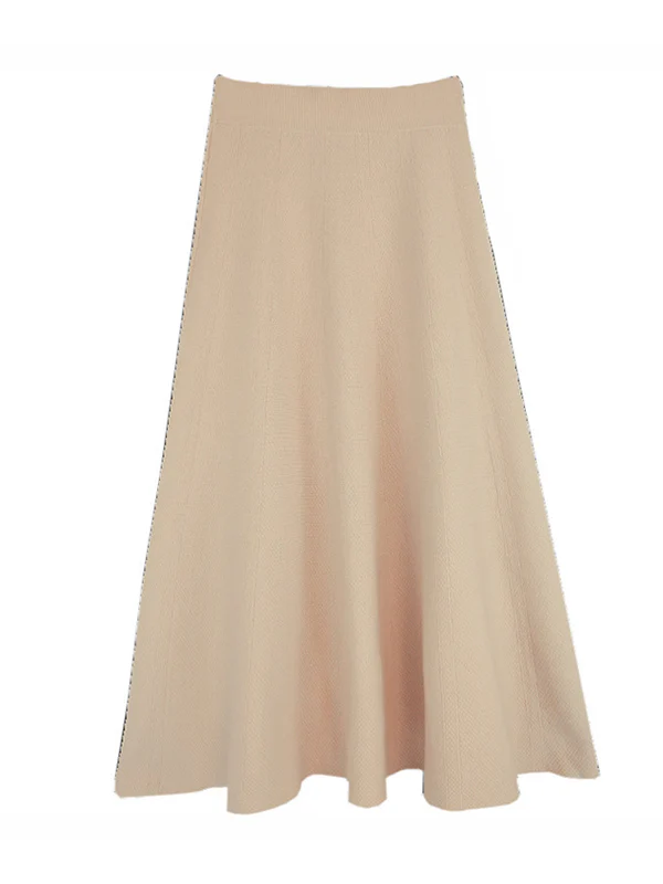 Stylish A-Line Solid Color Skirts Bottoms - Image 13