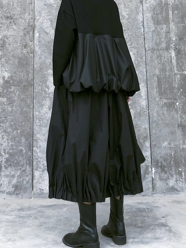 Stylish Black Solid Color High Waisted Wide Leg Pants - Image 4