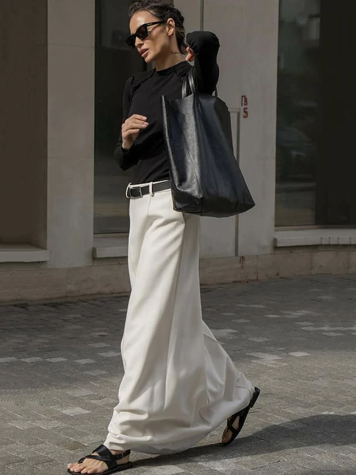 Stylish H-Line Solid Color Skirts Bottoms - Image 8