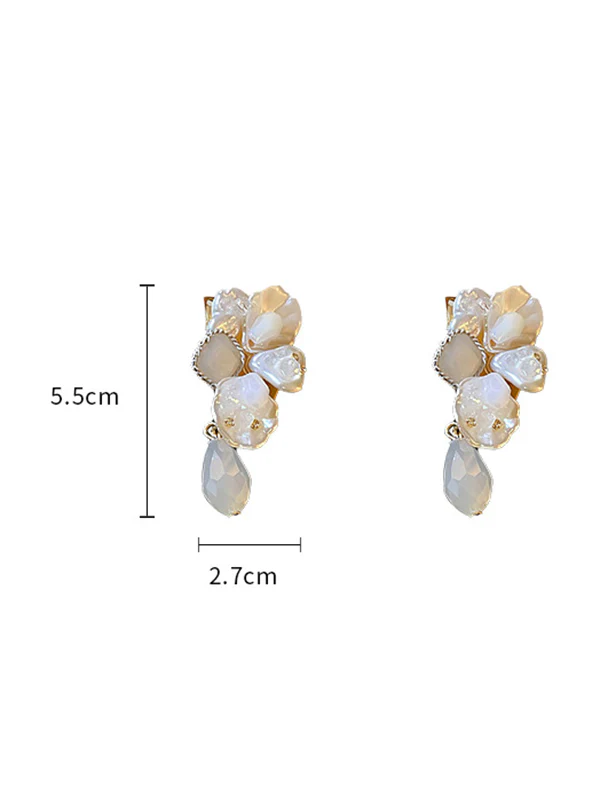 Stylish Rhinestone Pearl Earrings Accessories - Image 6