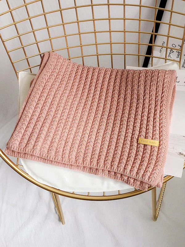 Stylish Solid Color Simple Warm Knitted Scarf - Image 12