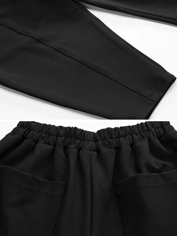 Stylish Solid Elasticity Harem Pants - Image 11