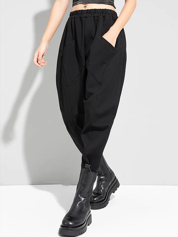 Stylish Solid Elasticity Harem Pants - Image 2