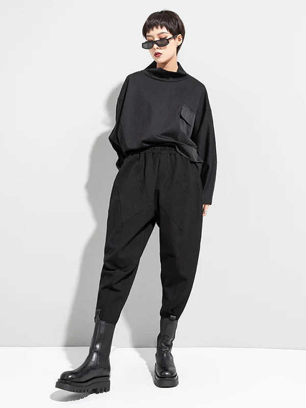 Stylish Solid Elasticity Harem Pants - Image 6