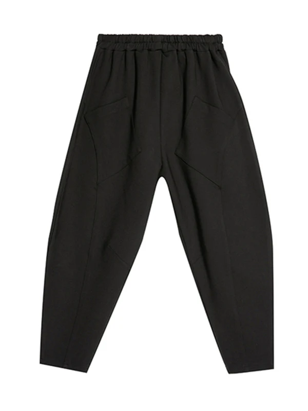 Stylish Solid Elasticity Harem Pants - Image 9