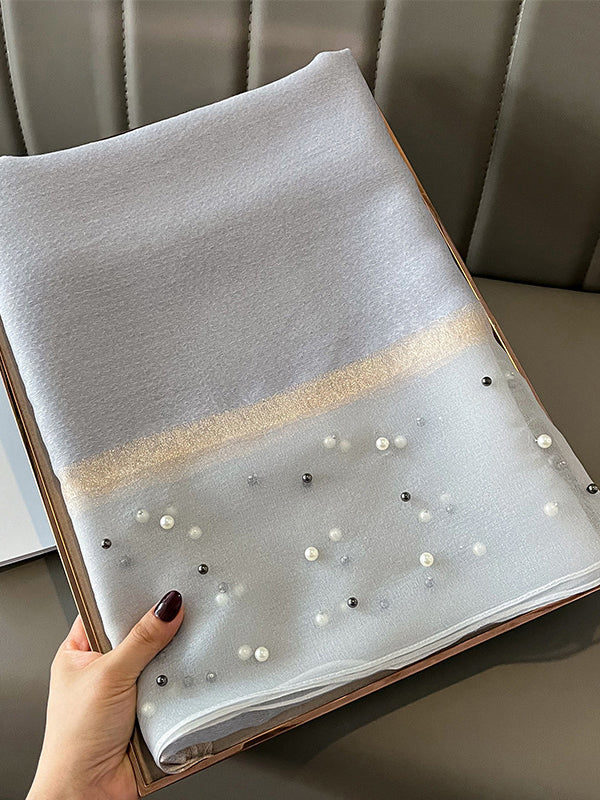 Sun-Protection Beaded See-Through Shawl&Scarf - Image 28