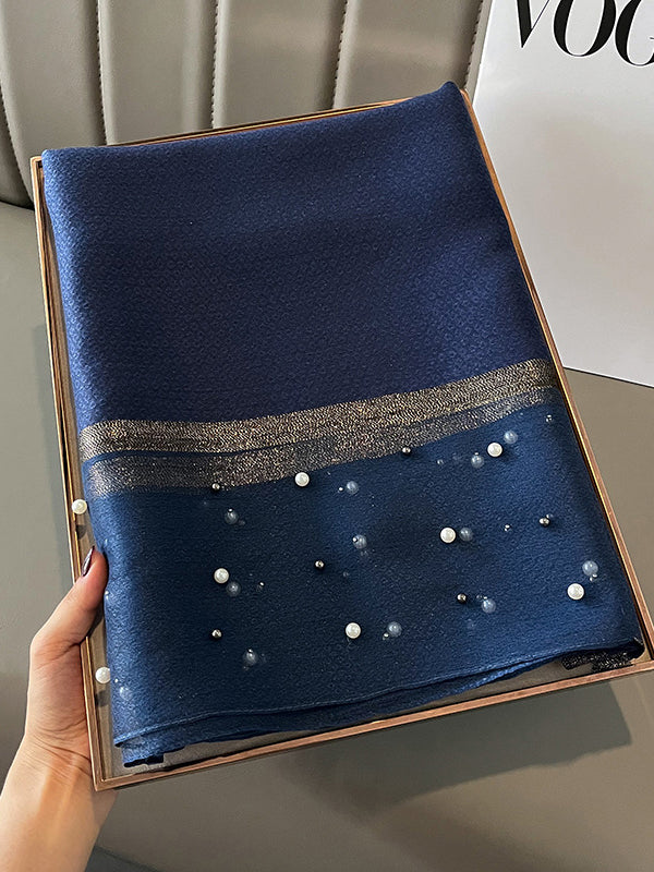 Sun-Protection Beaded See-Through Shawl&Scarf - Image 35