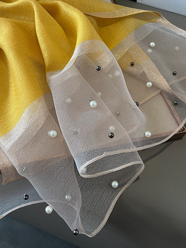 Sun-Protection Beaded See-Through Shawl&Scarf - Image 47