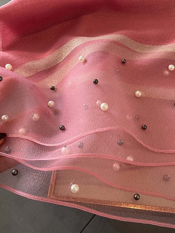 Sun-Protection Beaded See-Through Shawl&Scarf - Image 50