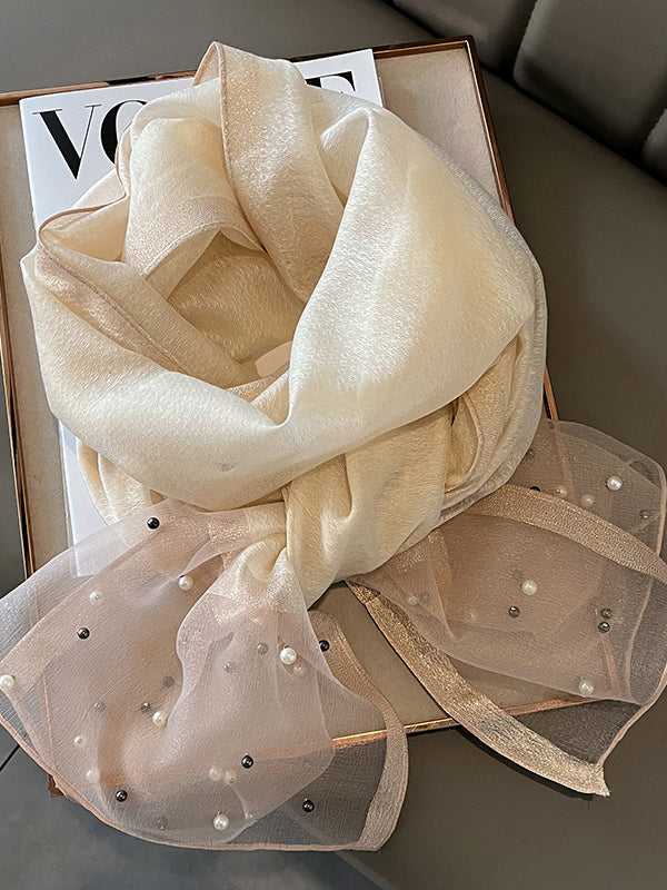 Sun-Protection Beaded See-Through Shawl&Scarf - Image 52