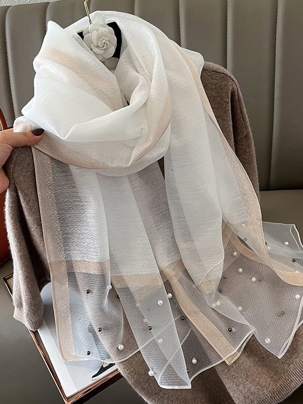 Sun-Protection Beaded See-Through Shawl&Scarf - Image 6