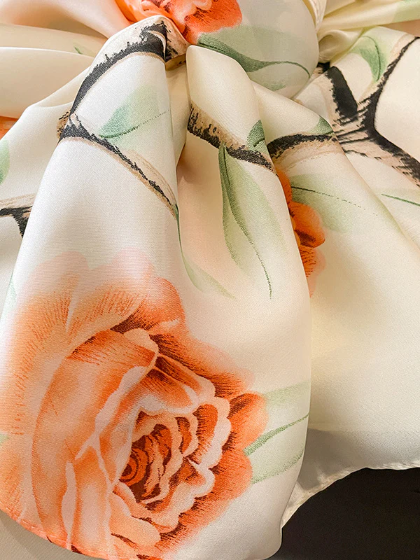 Sun-Protection Floral Printed Shawl&Scarf - Image 4