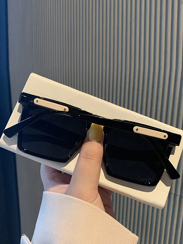 Sun-Protection Geometric Sunglasses Accessories - Image 2