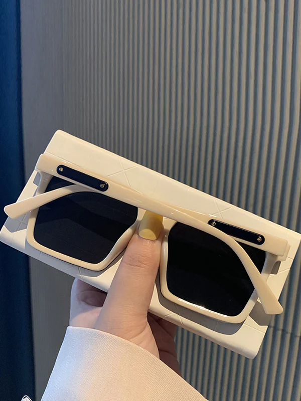 Sun-Protection Geometric Sunglasses Accessories - Image 3