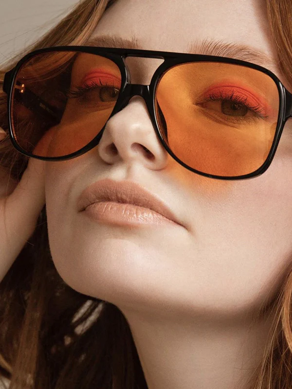 Sun-Protection Geometric Sunglasses Accessories - Image 2