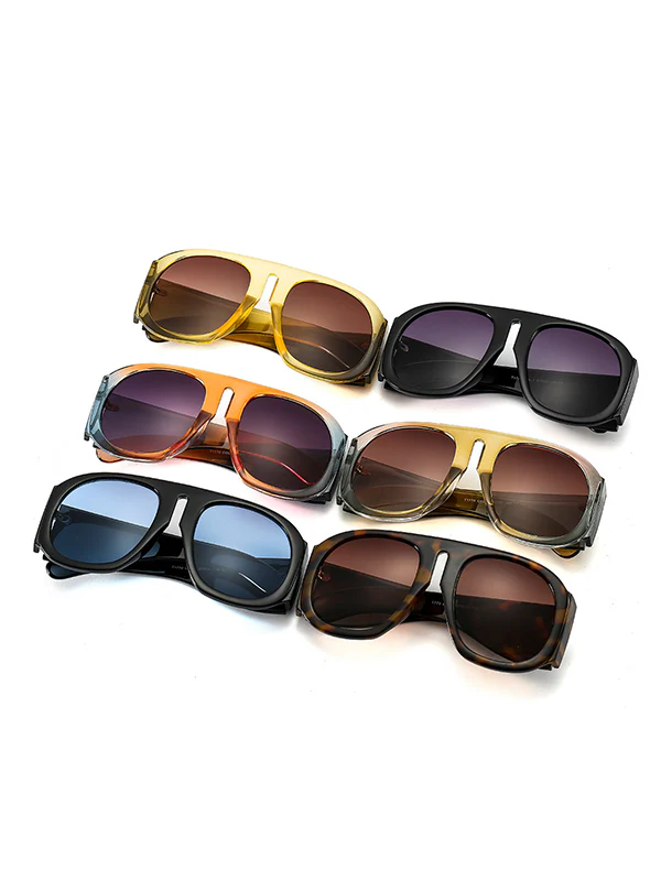 Sun-Protection Geometric Sunglasses Accessories - Image 13