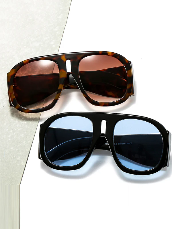 Sun-Protection Geometric Sunglasses Accessories - Image 2