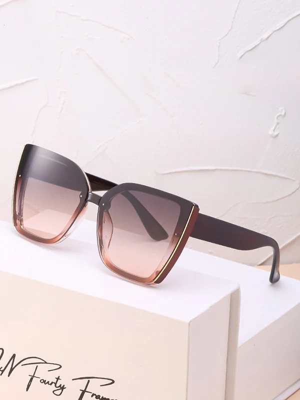 Sun-Protection Geometric Sunglasses Accessories - Image 6