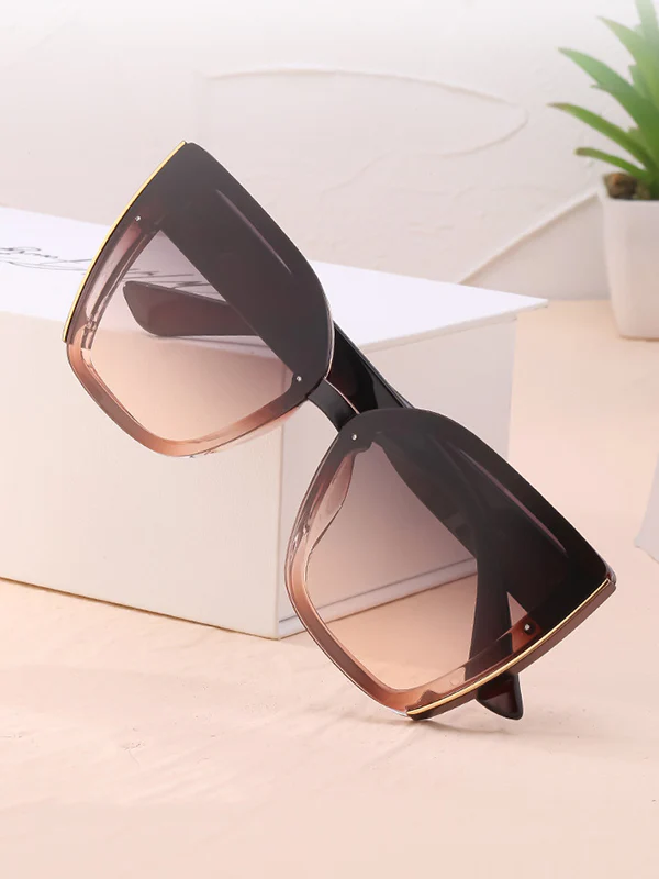 Sun-Protection Geometric Sunglasses Accessories - Image 8
