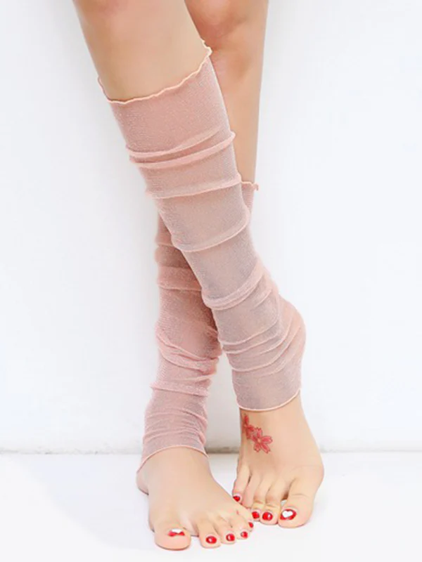 Sun Protection Mesh Solid Color Sleevelet - Image 10