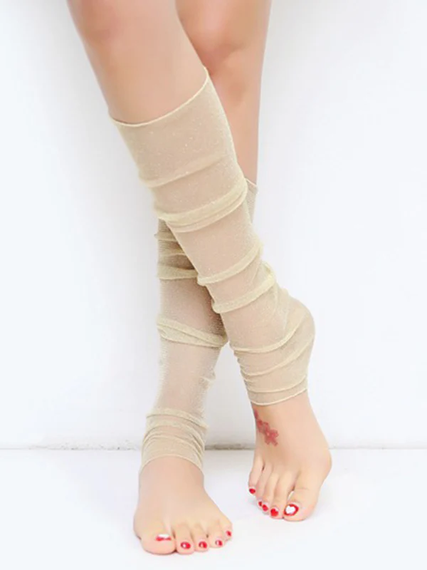 Sun Protection Mesh Solid Color Sleevelet - Image 12