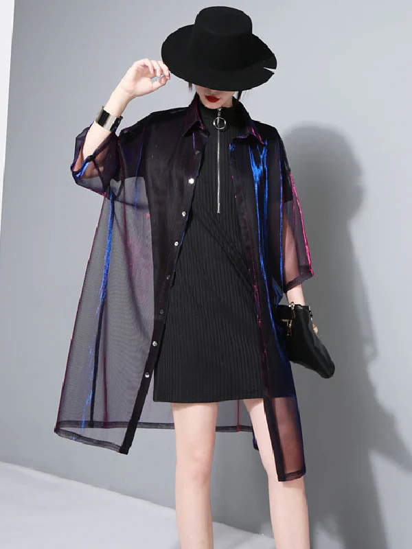 Sun Protection See-through Multicolor Cover-up - Image 3