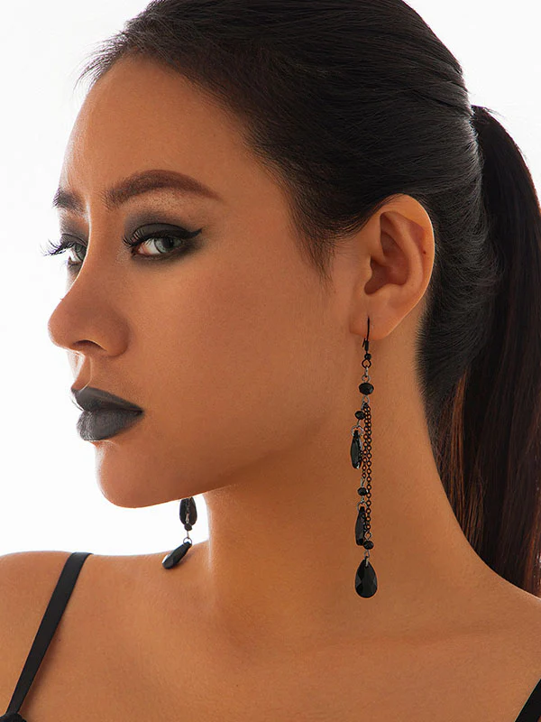 Tasseled Drop Earrings - Image 3