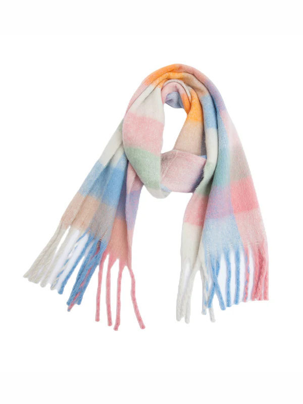 Thick Keep Warm Plaid Tasseled Shawl&Scarf - Image 11