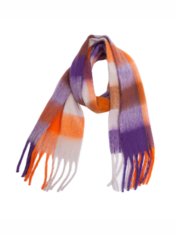 Thick Keep Warm Plaid Tasseled Shawl&Scarf - Image 13
