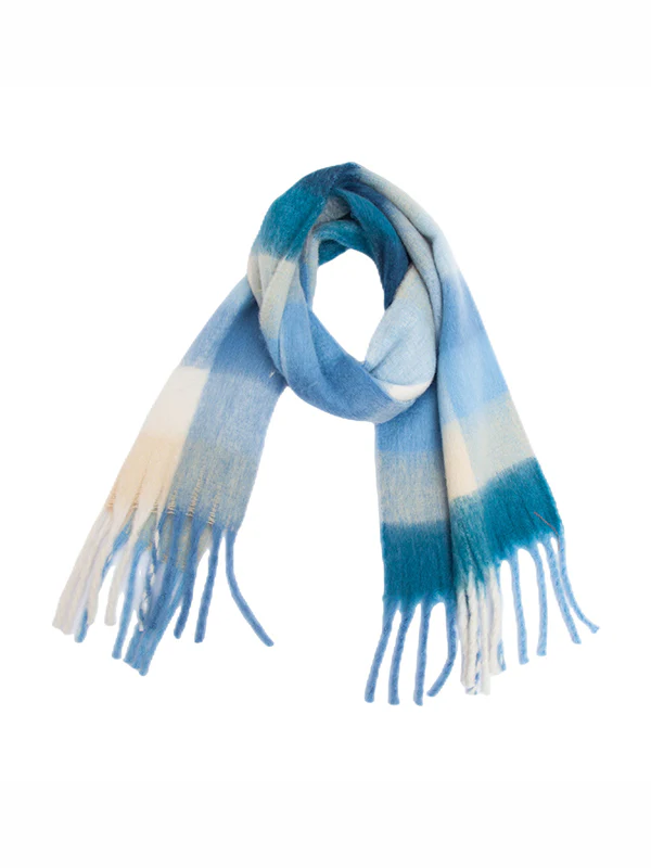 Thick Keep Warm Plaid Tasseled Shawl&Scarf - Image 14
