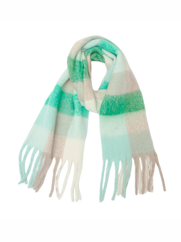 Thick Keep Warm Plaid Tasseled Shawl&Scarf - Image 17