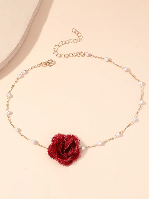 Three-Dimensional Flower Necklaces Accessories - Image 7