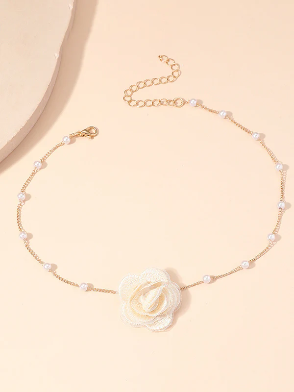 Three-Dimensional Flower Necklaces Accessories - Image 9