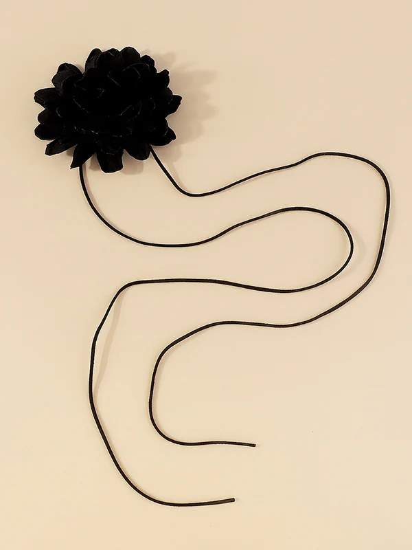 Three-Dimensional Flower Tied Necklaces Accessories Waist Chain Accessories - Image 8