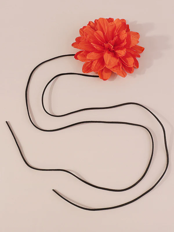 Three-Dimensional Flower Tied Necklaces Accessories Waist Chain Accessories - Image 9