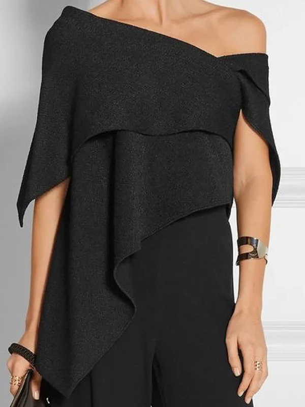 Urban Asymmetric One Shoulder Tunic Top - Image 3