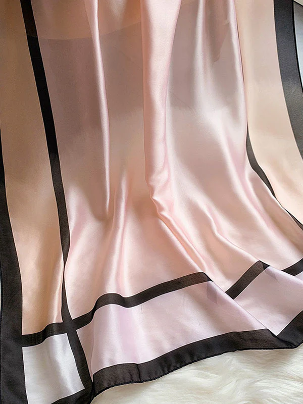 Urban Bow-Embellished Printed Contrast Color Shawl - Image 7
