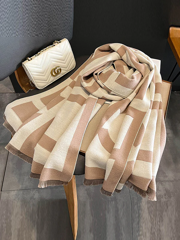 Urban Imitated Cashmere Printed Warm Shawl&Scarf - Image 2