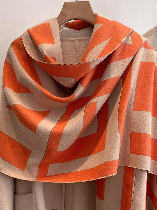 Urban Imitated Cashmere Printed Warm Shawl&Scarf - Image 3
