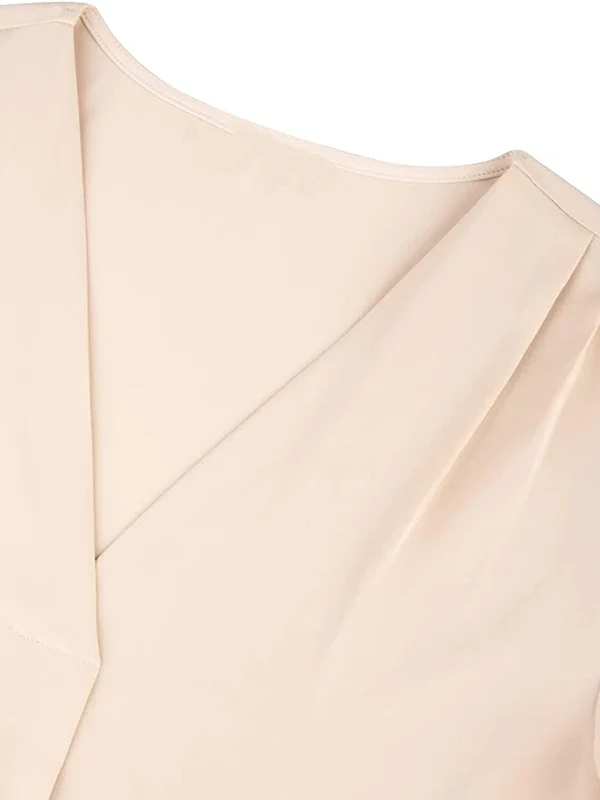 Urban Loose Falbala Solid Color Chiffon T-Shirt - Image 14