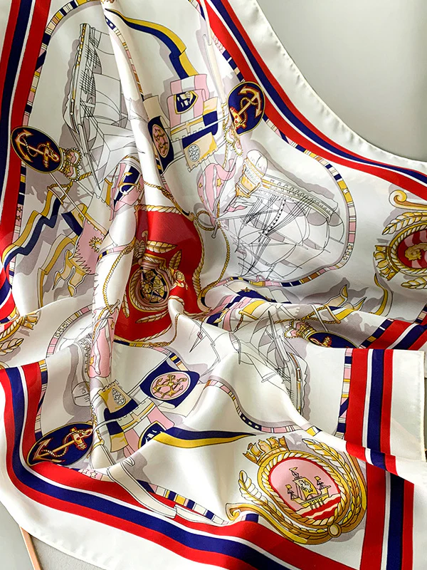 Urban Silk Imitation Printed Square Scarf - Image 11