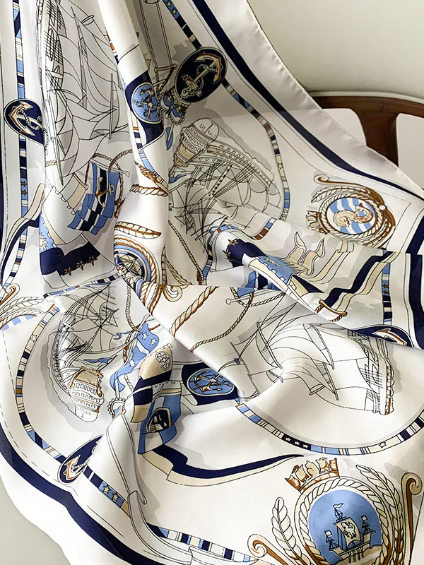Urban Silk Imitation Printed Square Scarf - Image 9