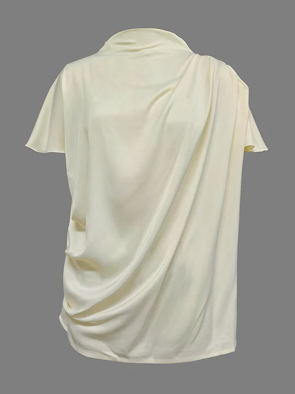 Urban Solid Color Short Sleeve T-Shirt Top - Image 10