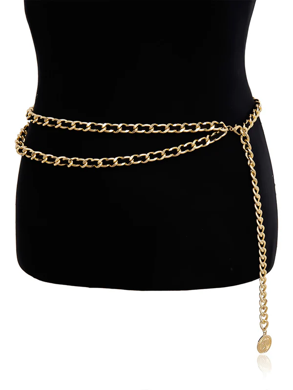 Vintage Fashion Geometry Waist Chain - Image 5