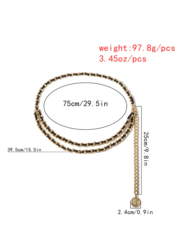 Vintage Fashion Geometry Waist Chain - Image 6