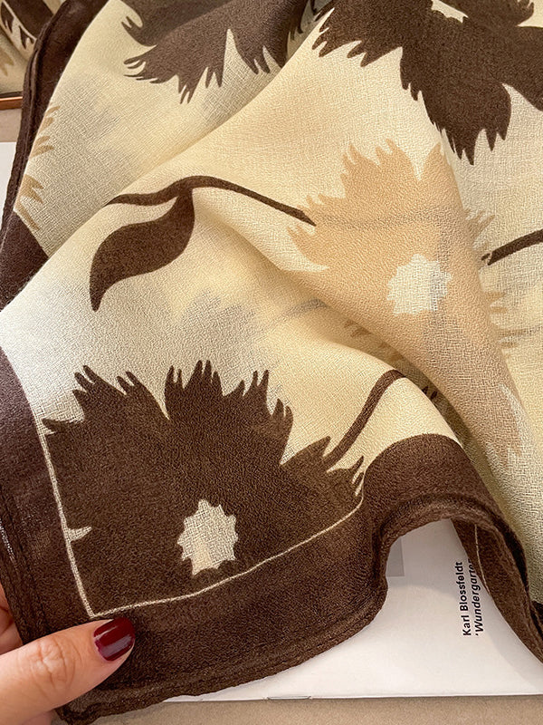 Vintage Floral Printed Shawl&Scarf - Image 15