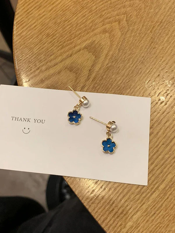 Vintage Geometry Flower Shape Earrings Accessories - Image 10