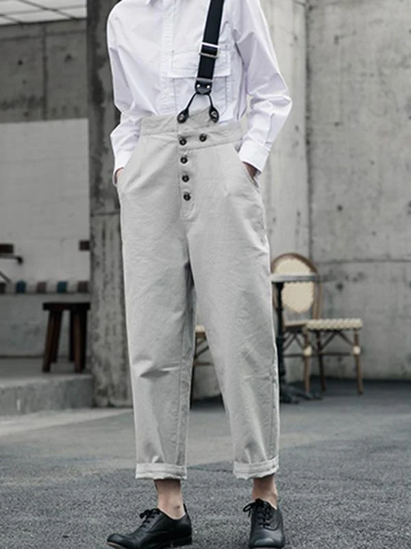 Vintage One-Shoulder Multi-Buckle Jumpsuit - Image 4