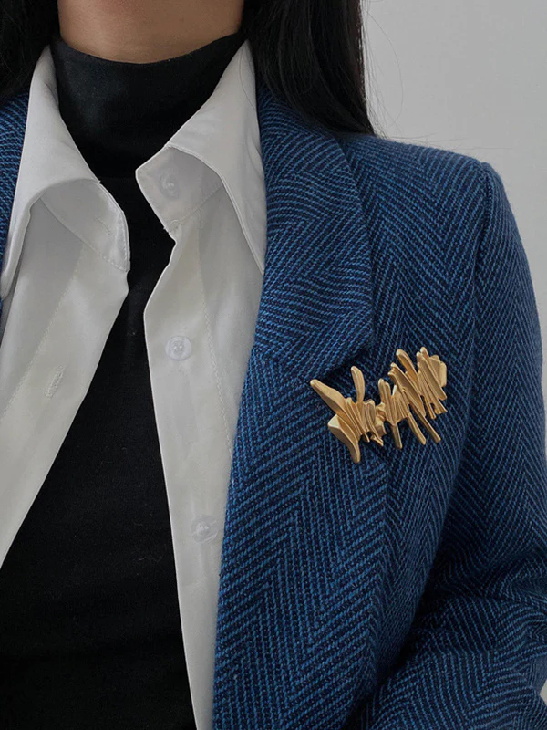 Vintage Original Irregular Brooch - Image 3